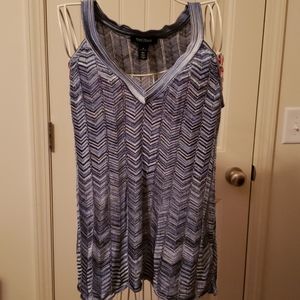 Womens white black tank top